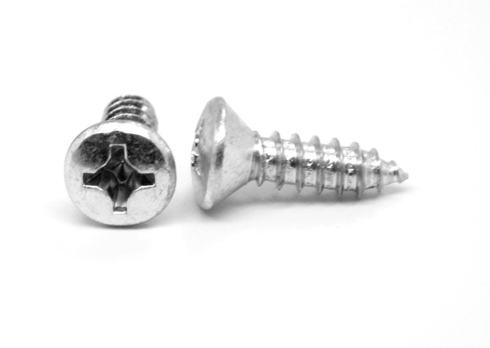 #8-18 x 1 1/2 Sheet Metal Screw Phillips Oval Head Low Carbon Steel Zinc Plated R393