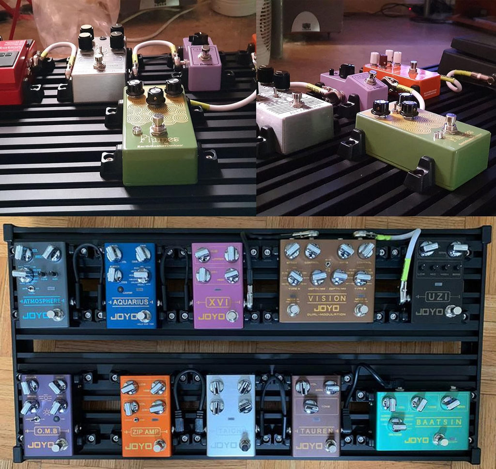 Aluminum Alloy Guitar Pedal Board with Carry Bag P9491