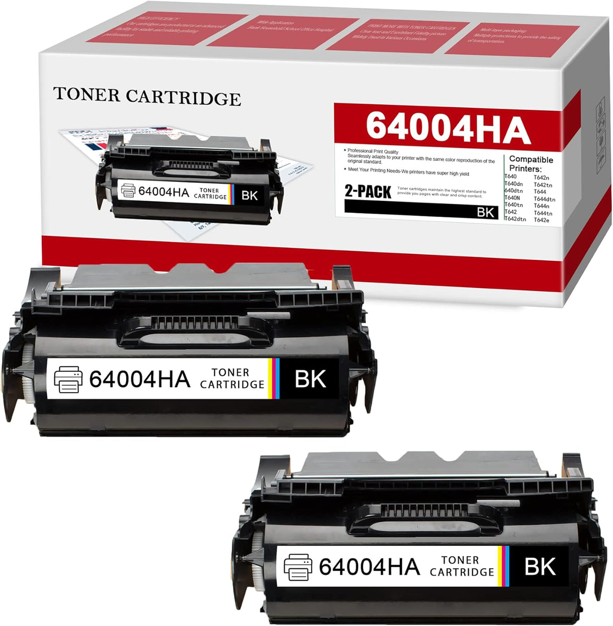 2 Pack Black Compatible Toner Cartridge Y288759
