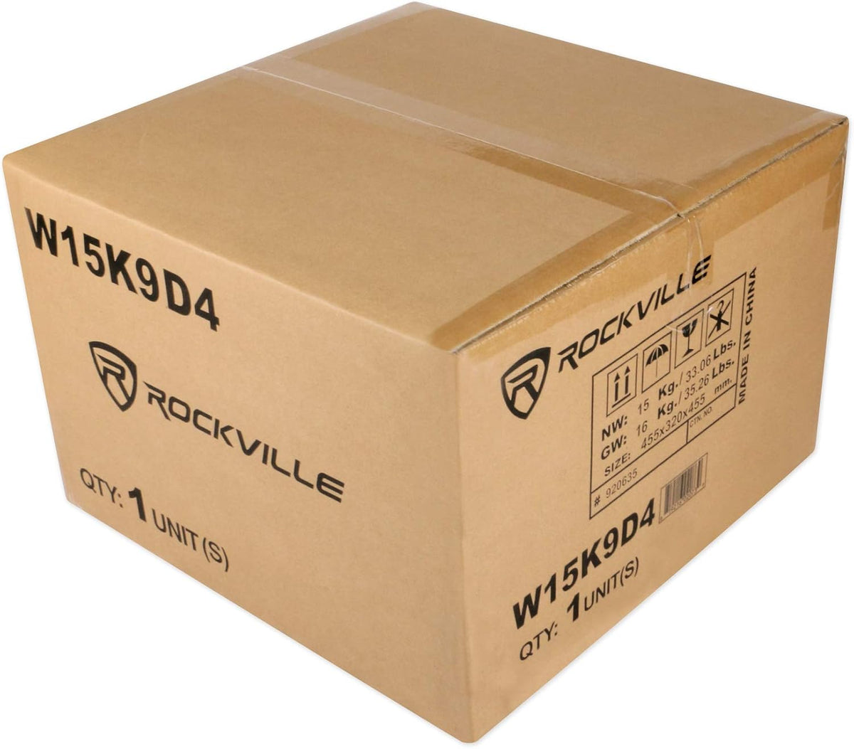 15" 5000 Watt Car Audio Subwoofer with Sealed Sub Box Enclosure E6590