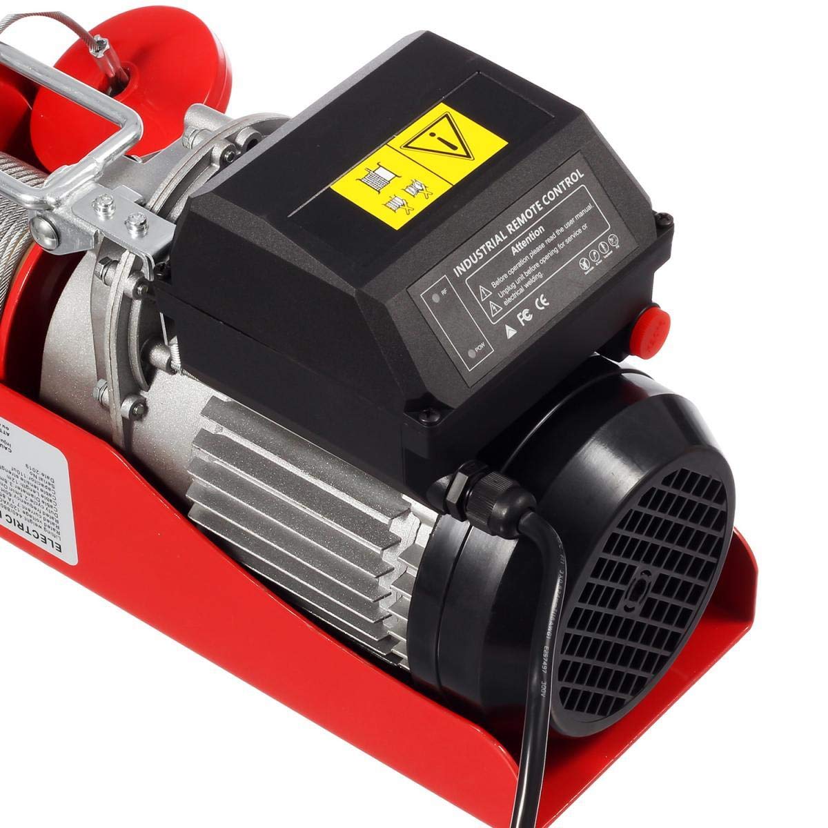 Electric Cable Hoist with Wireless Remote Control, 38ft Lift Height V798