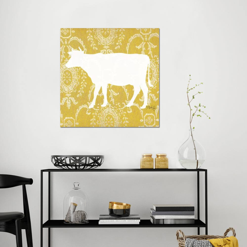 Canvas Art Picture - Cow Silhouette O813530