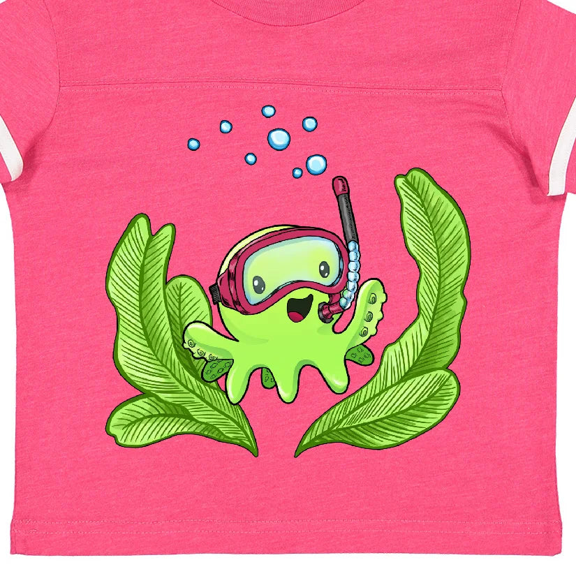 Octopus Snorkeling Mask Toddler T-Shirt A542