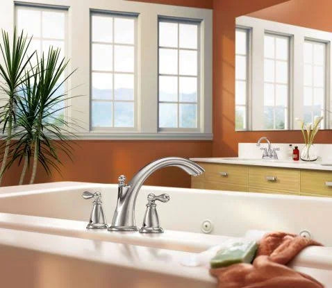 Chrome Deck Mounted Roman Tub Faucet Trim F506049