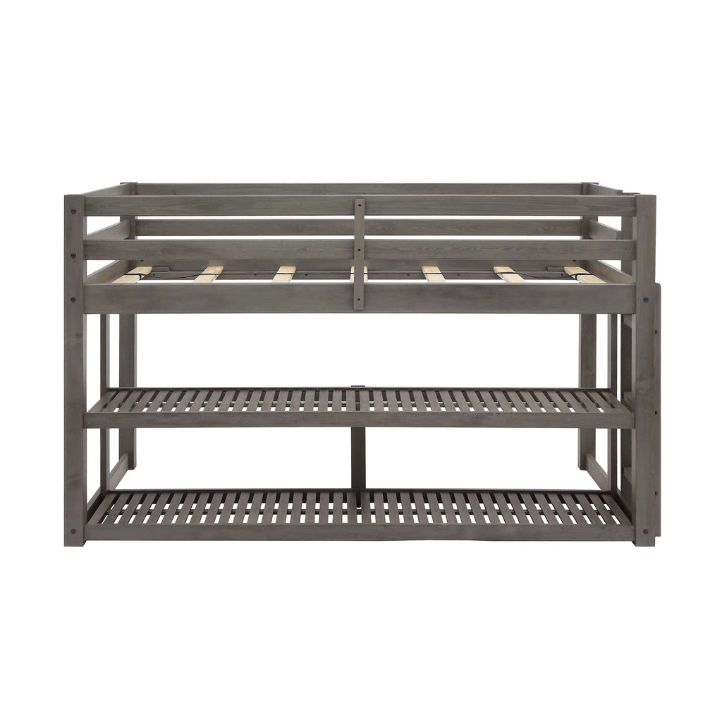 Black Twin Loft Storage Bed K953801