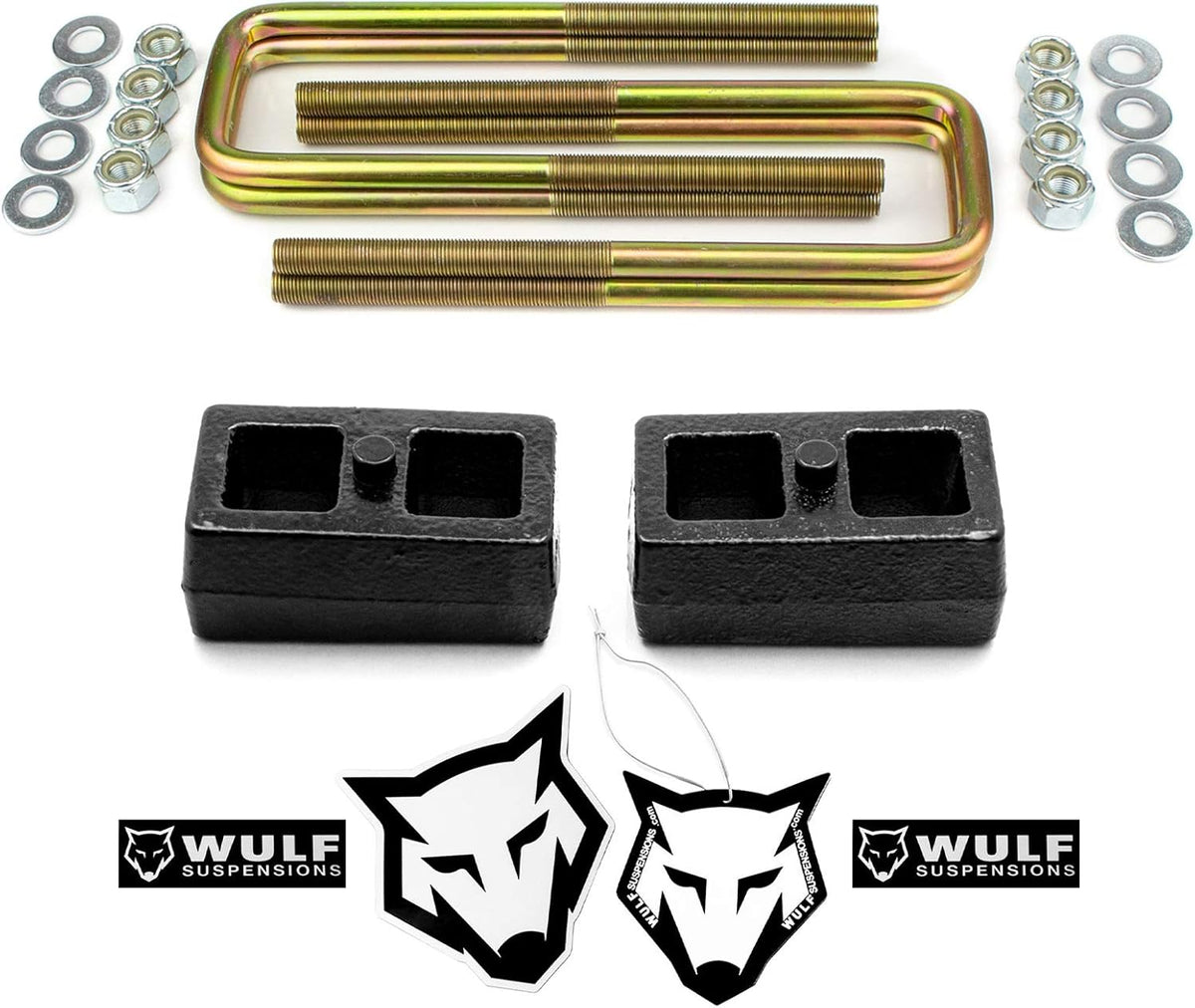 1.5" Rear Lift Kit with Blocks and U-bolts for Toyota Tacoma 6LUG 2WD 4X4 P8363