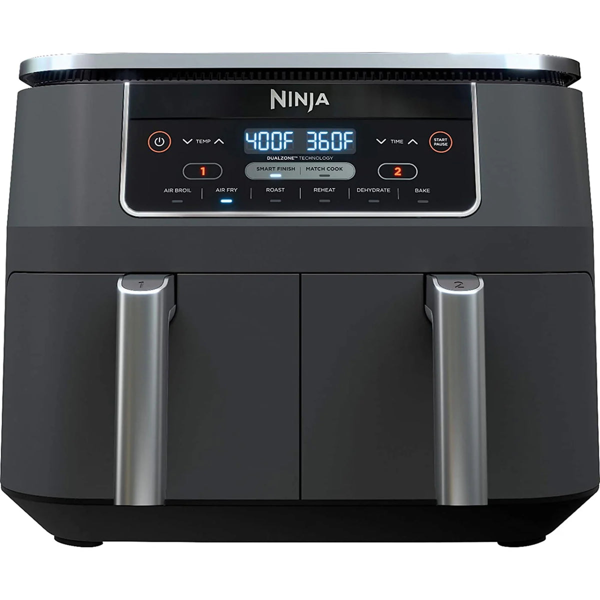 4-in-1 8-Quart 2-Basket Air Fryer D7005