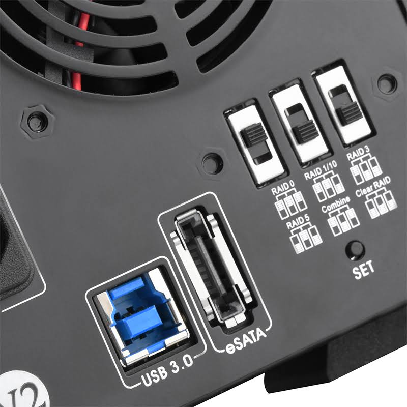 Black SATA USB 3.1 Hard Drive Enclosure W598766