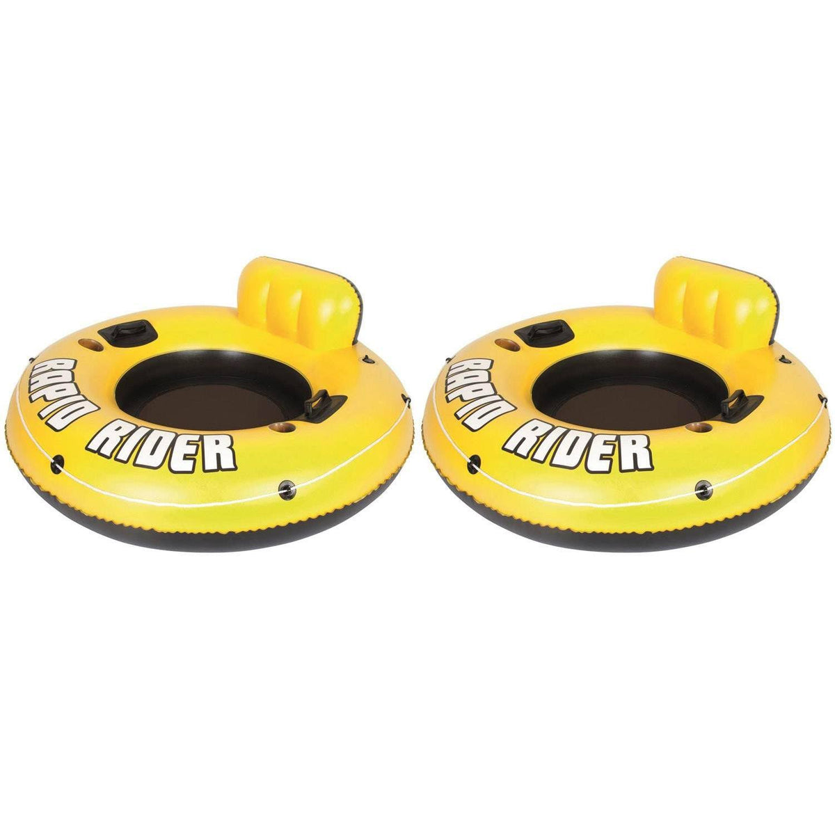 2-Pack 53x22 Raft Tubes with Handles Cup Holders K3142