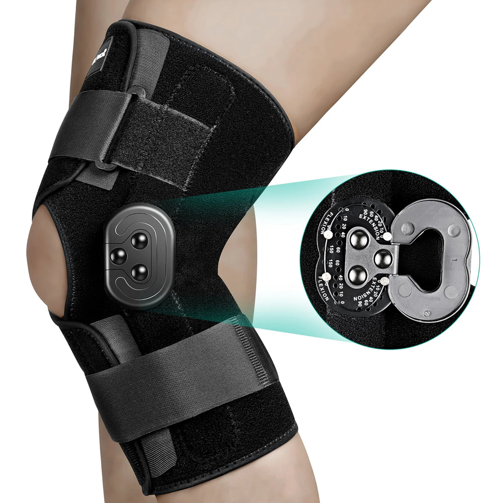 Hinged Knee Brace with Side Stabilizers G158