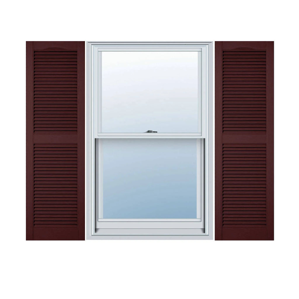 Bordeaux Vinyl Open Louver Shutters T2431