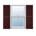 Bordeaux Vinyl Open Louver Shutters T2431