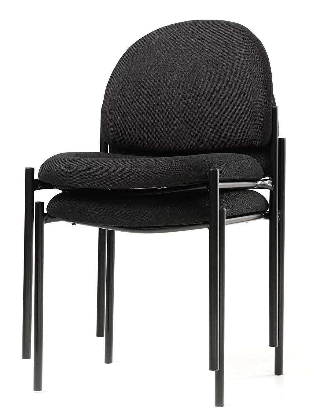Black Fabric Stackable Guest Chair V473