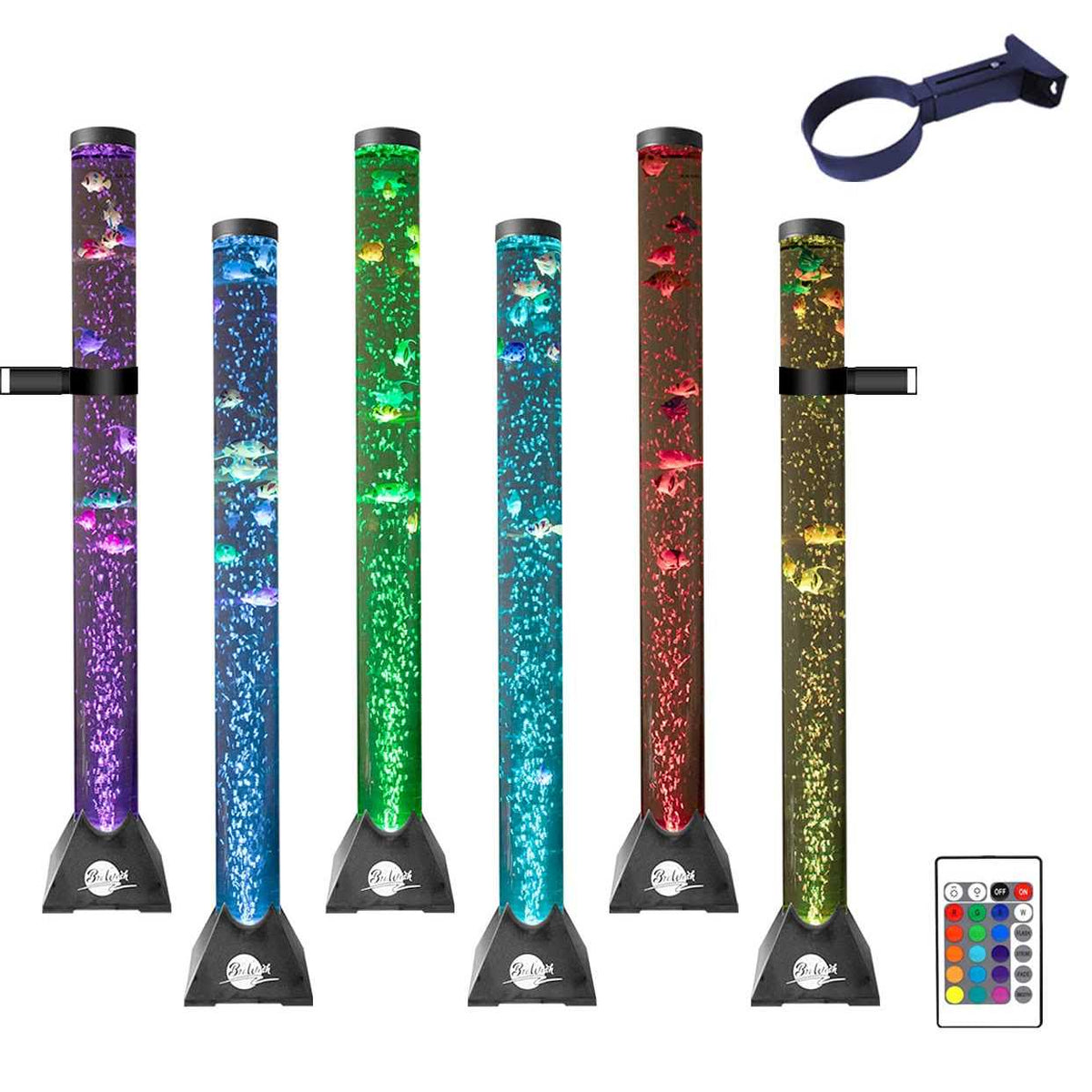 4FT LED Water Bubble Fish Tube Floor Lamp B635