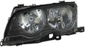2002-2006 BMW 325i Headlight Assembly Driver Side Black Housing J9728