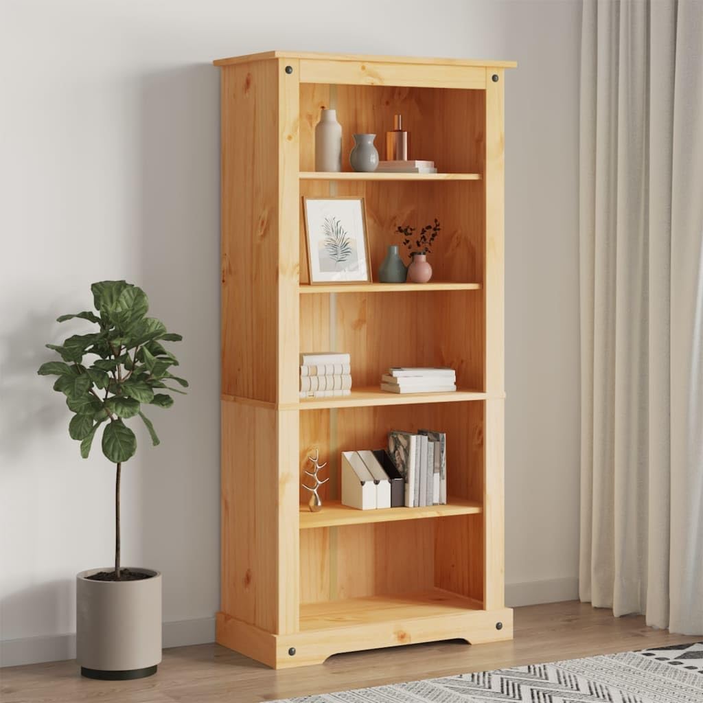 5-Tier Bookcase Mexican Pine 81x40x170 cm Z44723