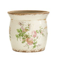 8" Ceramic Floral Print Planter V57511