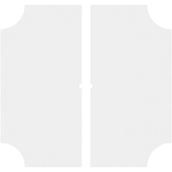 30 inch x 18 inch PVC Ceiling Medallion, Two Piece W149