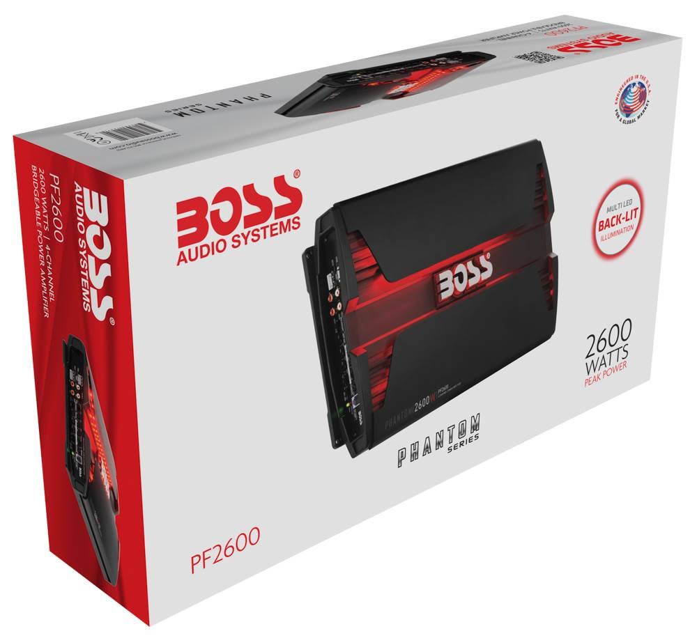 2600W 4 Channel Car Audio Amplifier with Remote (2 Pack) E8018