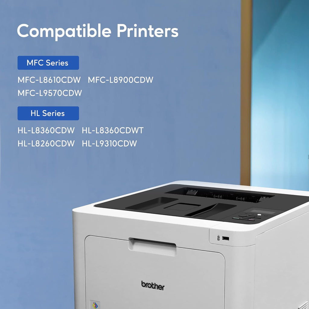 Compatible Toner Cartridge for Brother Printers (Black, Cyan, Magenta, Yellow) K6194