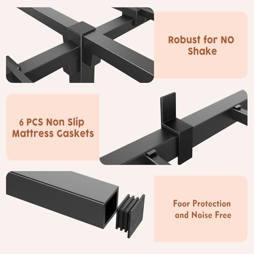 10 Inch Full Tool-Free Metal Platform Bed Frame B420
