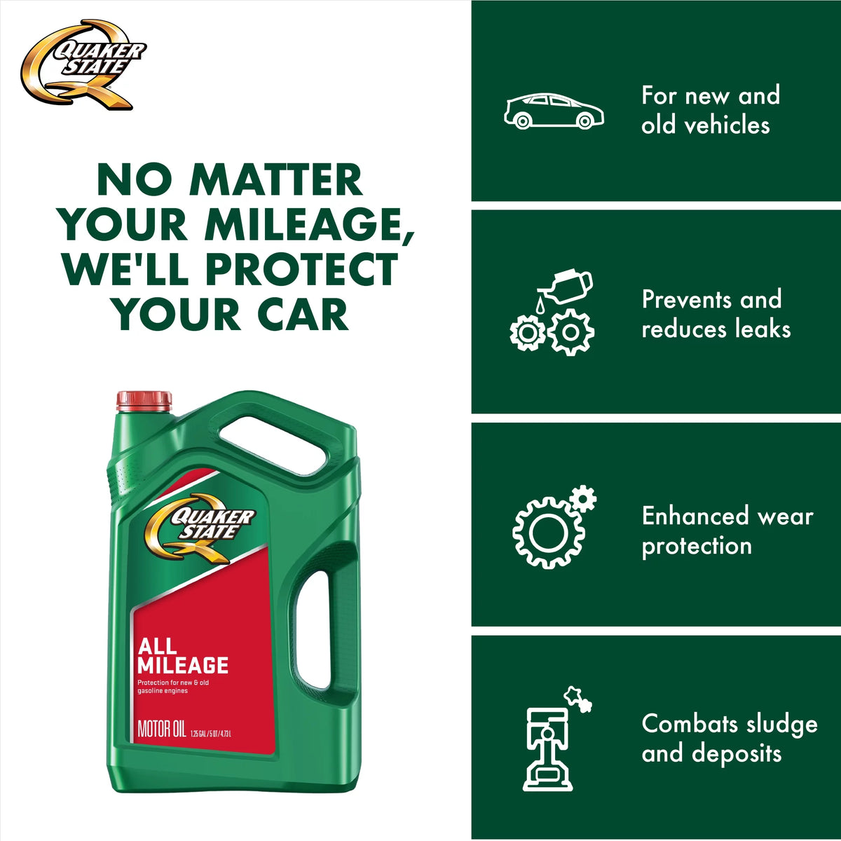 10W-40 Motor Oil, 5 Quart K30623