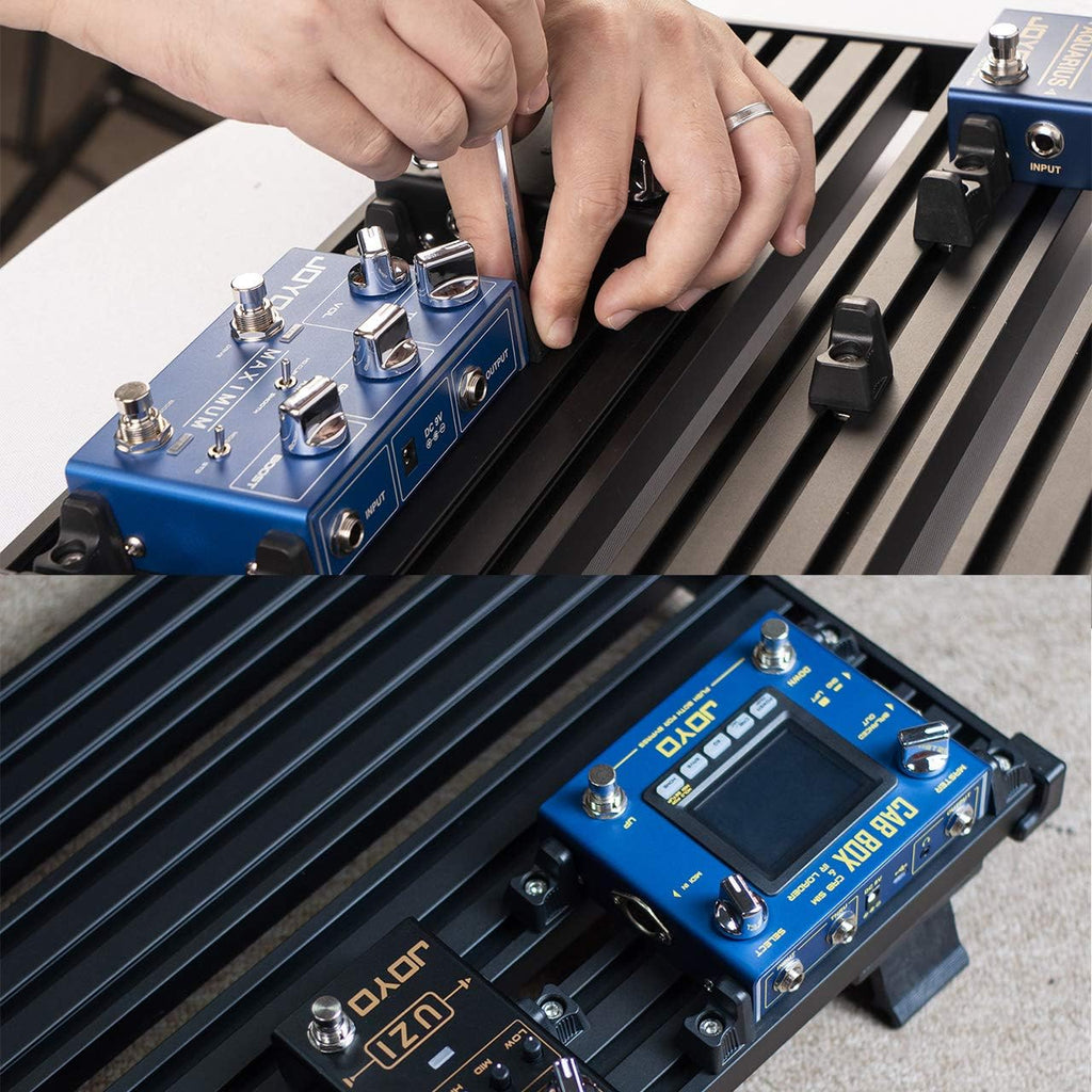 Aluminum Alloy Guitar Pedal Board with Carry Bag P9491
