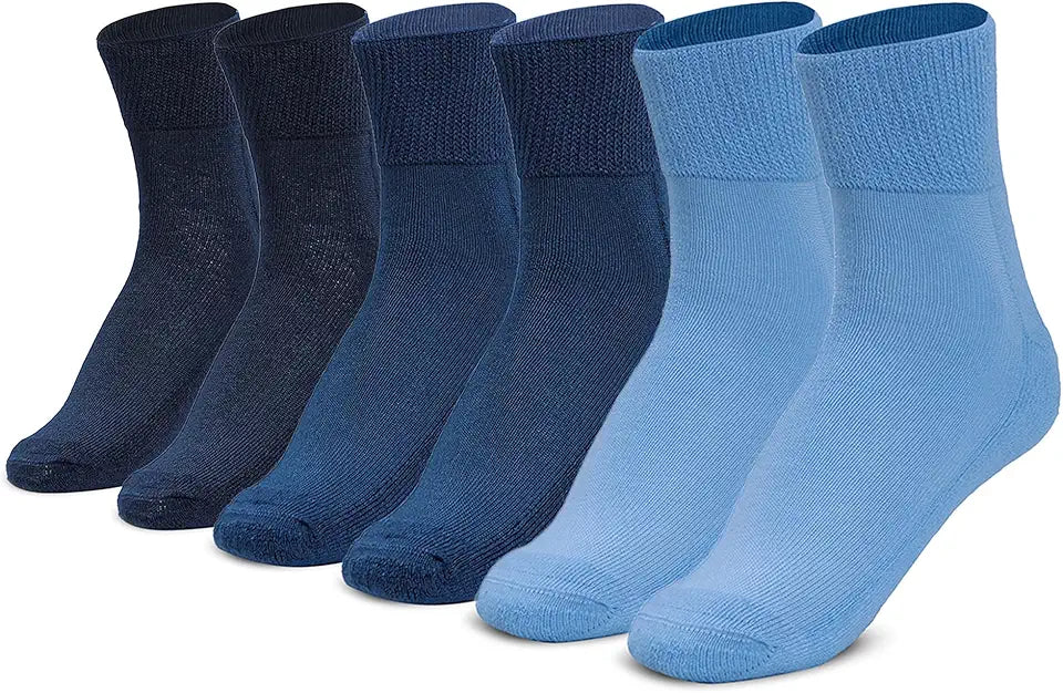 6 Pack Diabetic Quarter Socks R152488