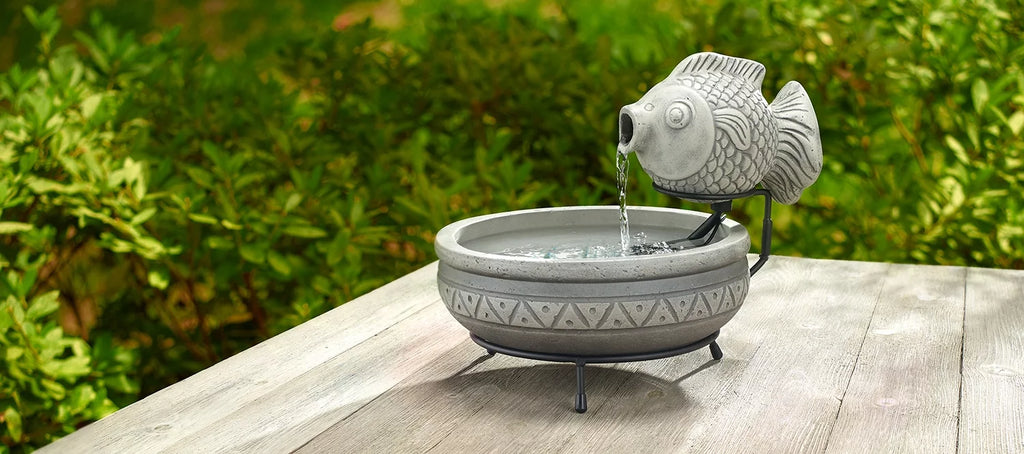 Solar Fish Fountain I8937