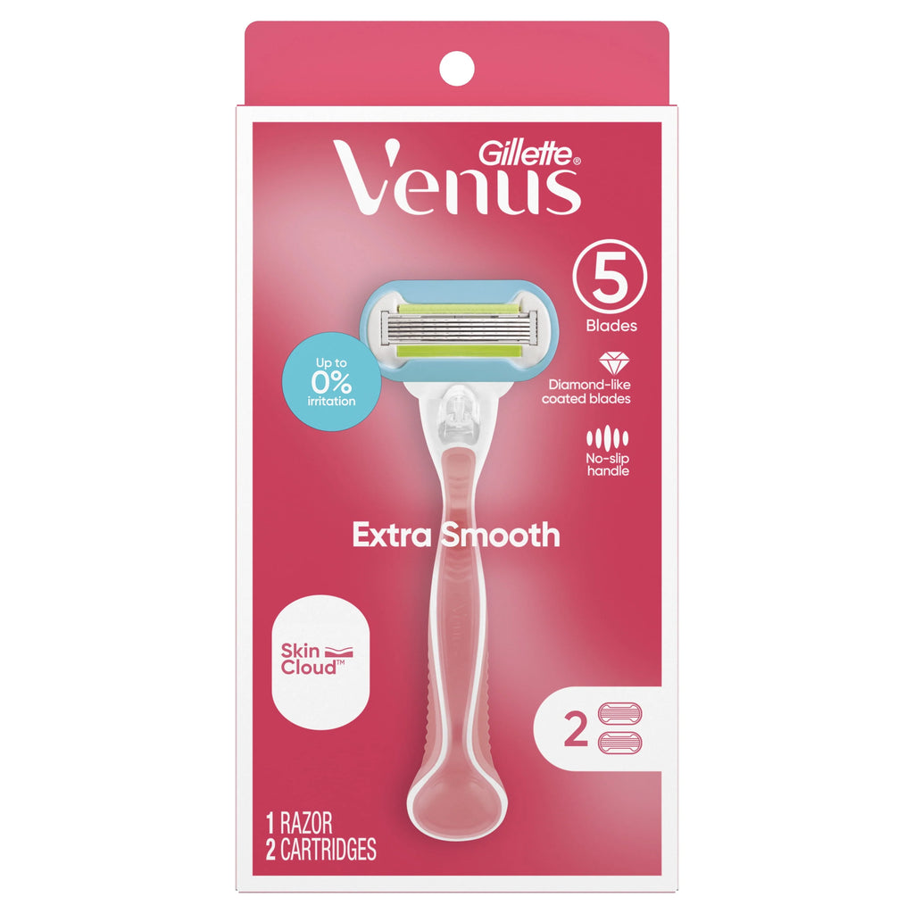 Pink Women's Razor Handle + 2 Blade Refills S386
