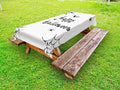 Halloween Outdoor Tablecloth, 58" X 84", White Black W142942