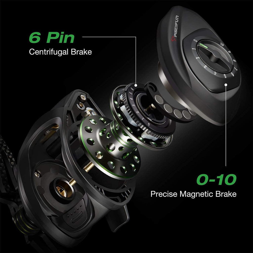Carbon Fiber Baitcasting Reel, 5.7oz, 7.0:1 Gear Ratio C840