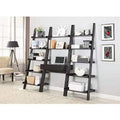 Cappuccino Wall Leaning Ladder Writing Desk C640593