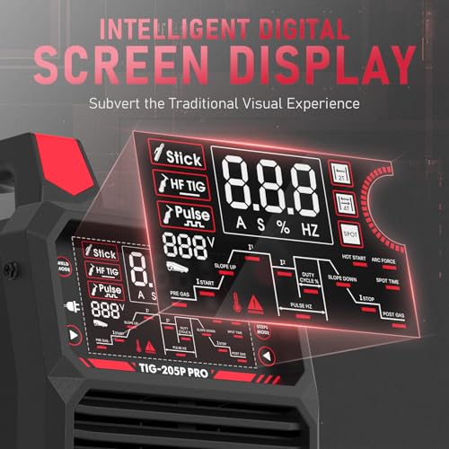200A AC/DC Pulse TIG Welder with Large LED Display V721526