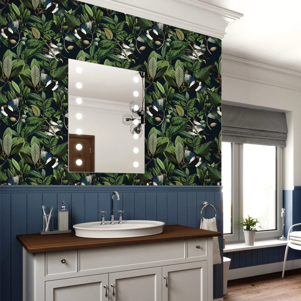 Tropical Jungle Leaf Peel and Stick Wallpaper 17.7''x354'' Removable Self Adhesive Contact Paper M809785