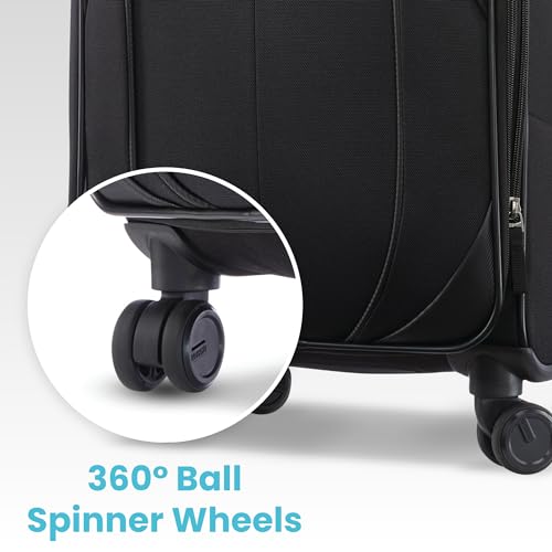 20 Spinner Softside Luggage with Spinner Wheels, Classic Blue K779090