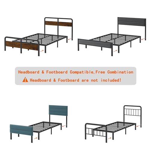 Black Metal Bed Frame A169