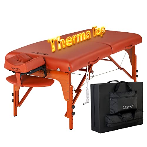 31" Portable Massage Table with Heating Pads S1081