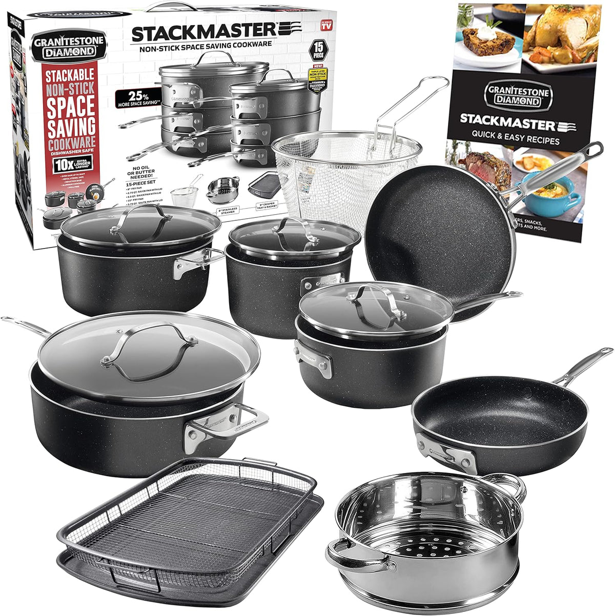 15 Piece Nonstick Cookware Set L2107