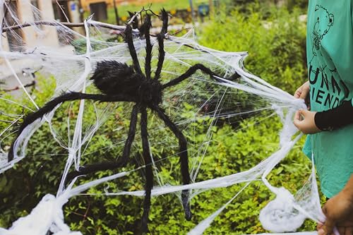 250 LEDs Outdoor Halloween Decor Lights with 4Ft Light-up Spider E9779