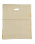 500 Pack Ivory Die Cut Handle Plastic Shopping Bags 16 x 11 x 7 L734659