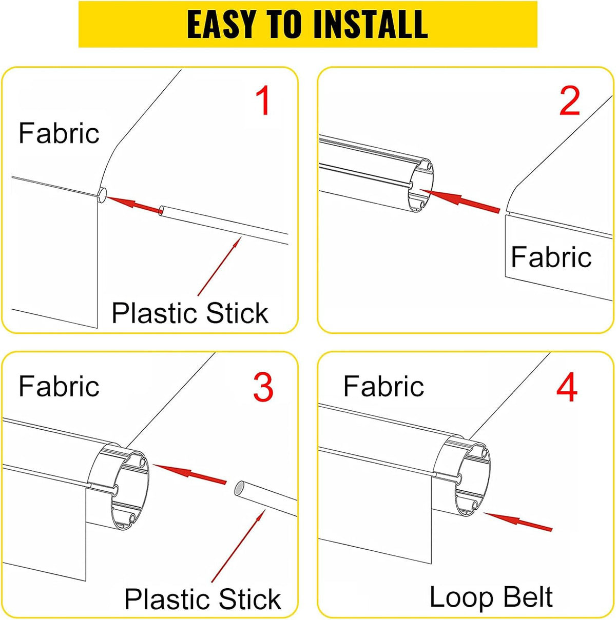 Ocean Blue 15oz Vinyl RV Awning Replacement Canopy F153445