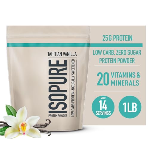 Chocolate Whey Protein Isolate Powder, 25g Protein, 14 Servings, 1 Pound T1362