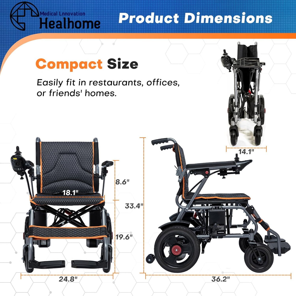 Portable Motorized Electric Wheelchair Z560774