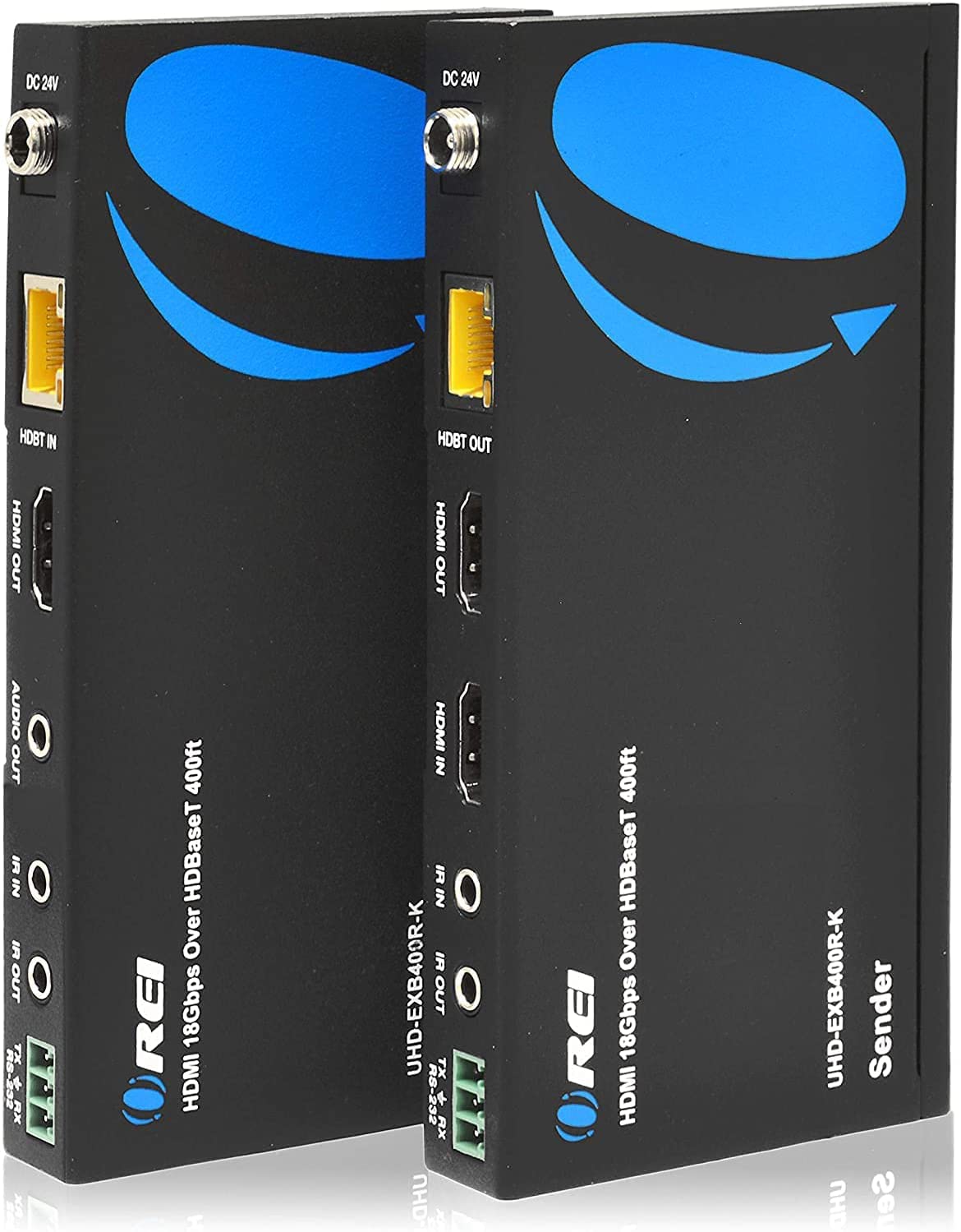 4K HDMI Extender Balun Over Single CAT5e/6/7 Cable Up to 400 Ft V12055