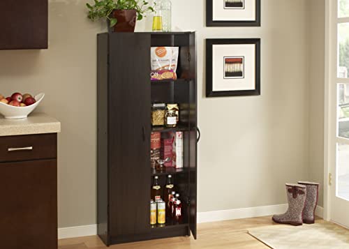 White 2 Door Pantry Cabinet with Adjustable Shelves R200806
