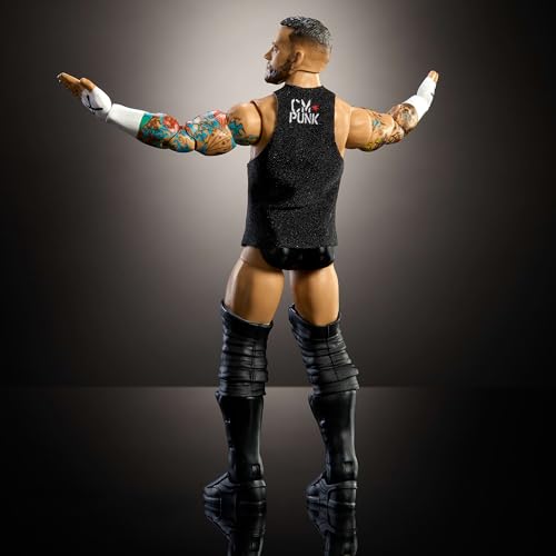 WWE Elite Action Figure & Accessories Set, 6-inch Collectible with Swappable Hands Y254