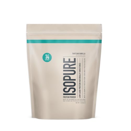 Chocolate Whey Protein Isolate Powder, 25g Protein, 14 Servings, 1 Pound T1362