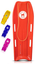 47in High Density Plastic Snow Sled with Pull Rope & 4 Handles Y414287