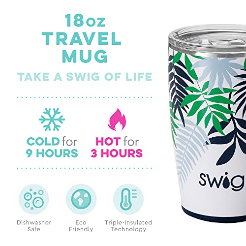 18 oz Insulated Stainless Steel Travel Mug with Handle and Lid B2576